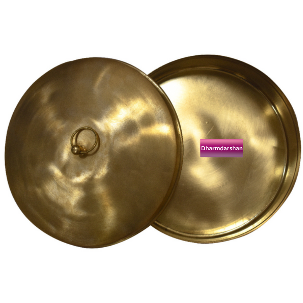 Brass Plain Chapati Box - Roti Dabba
