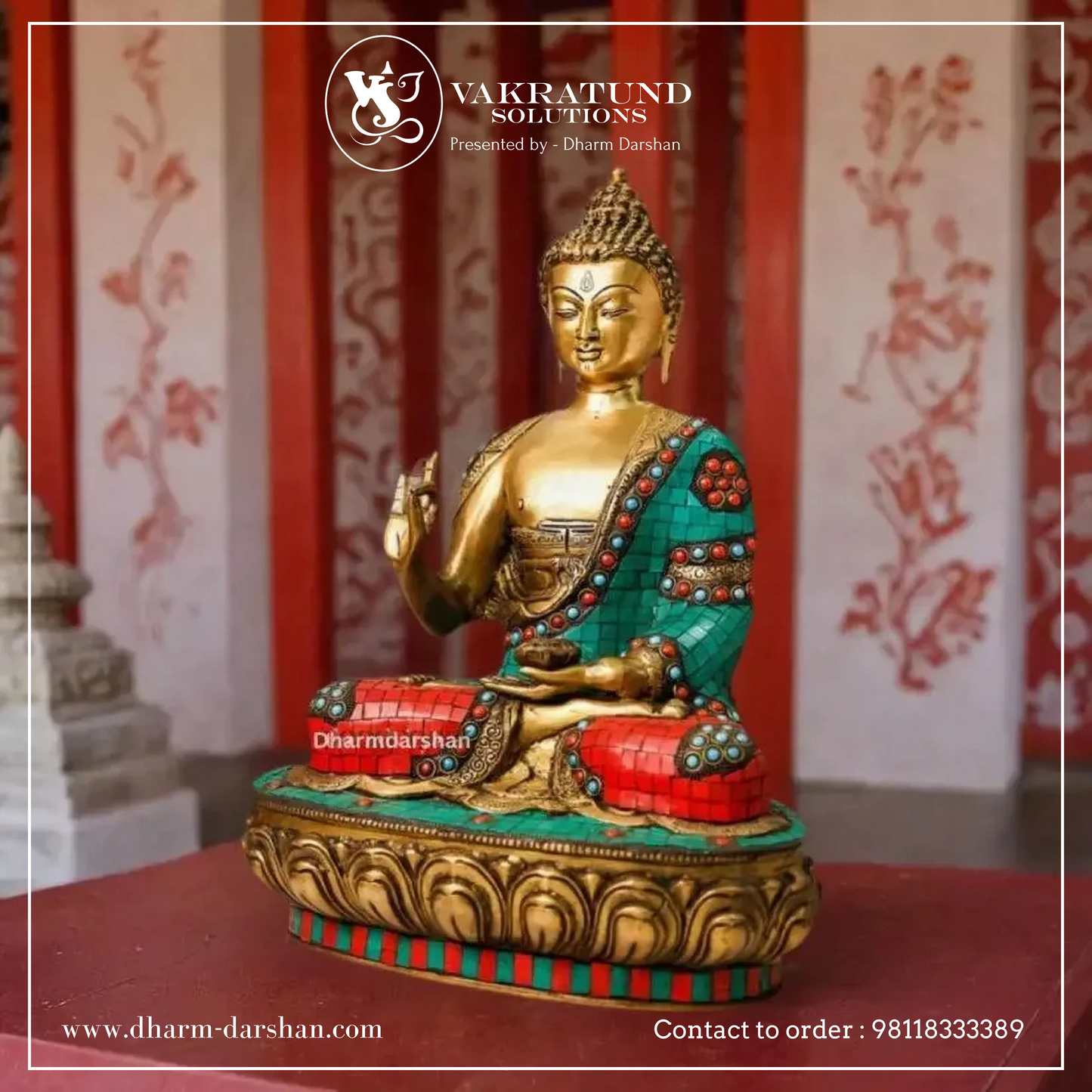 Buddha Statue / Idol in Mosaic Work
