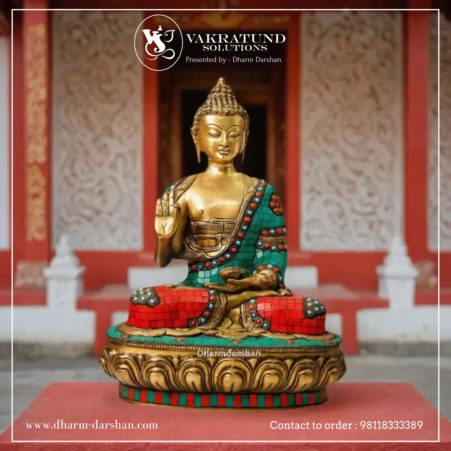 Buddha Statue / Idol in Mosaic Work