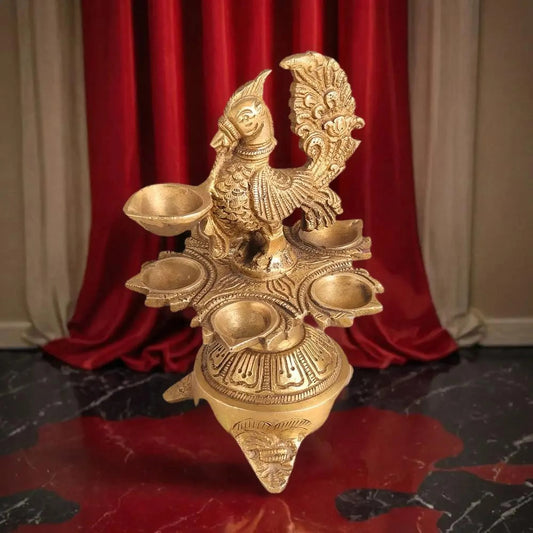 Panchmukhi Gold Plated Diya