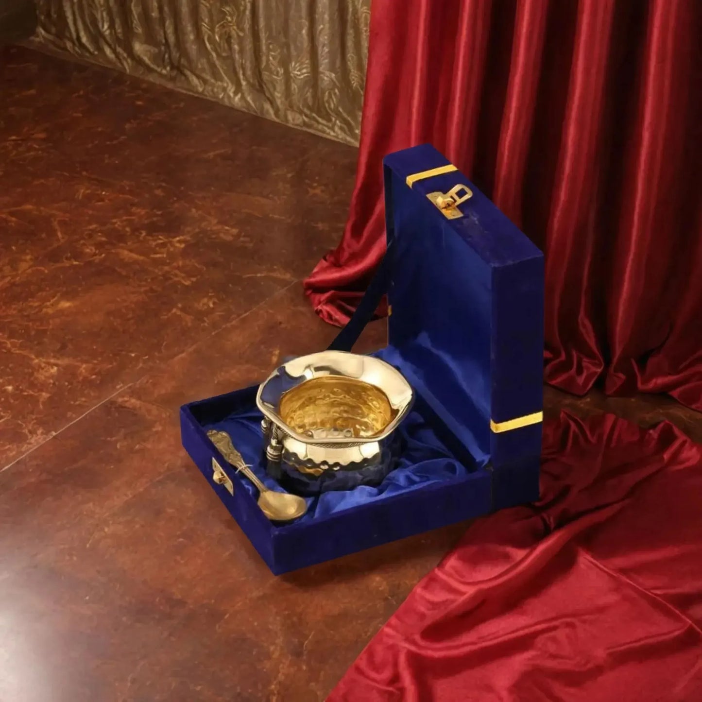Brass Bowl With Spoon