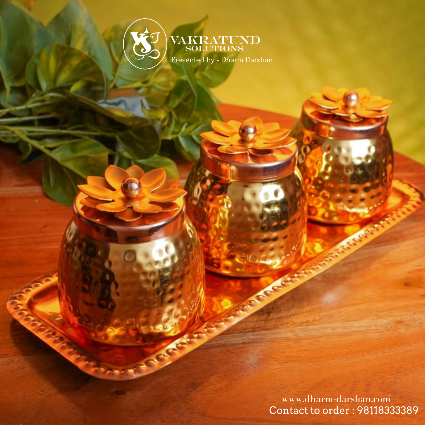 Copper Dry Fruit Container