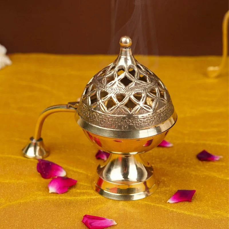 Brass Dhoop Dani/Loban Burner