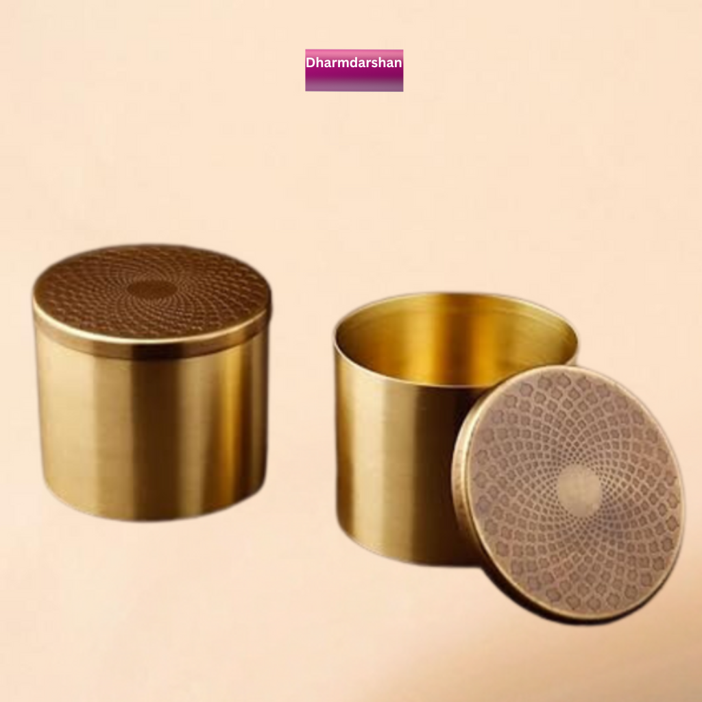 Brass Serving Boxes with Tray