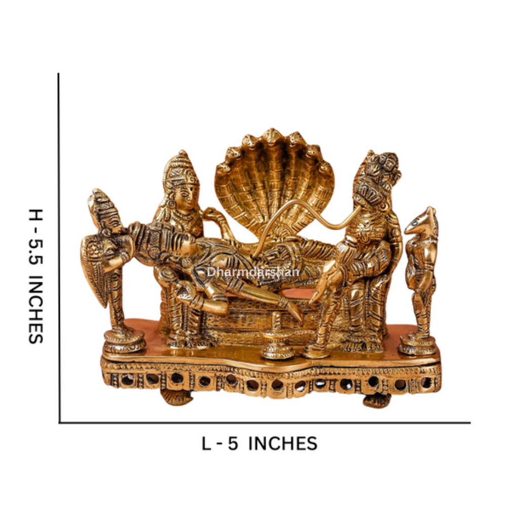 Vishnu padmanath Statue / Idol (Brass)