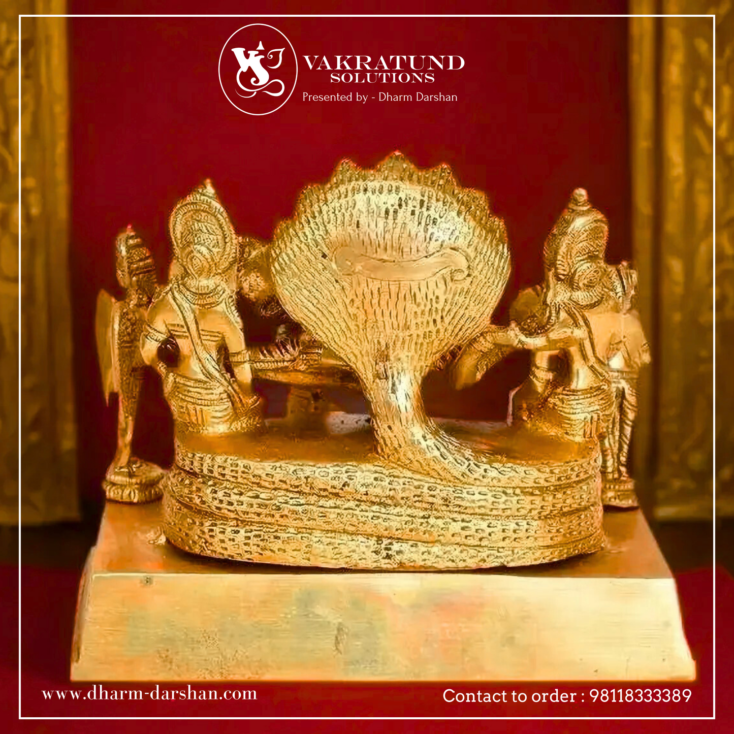 Vishnu padmanath Statue / Idol (Brass)