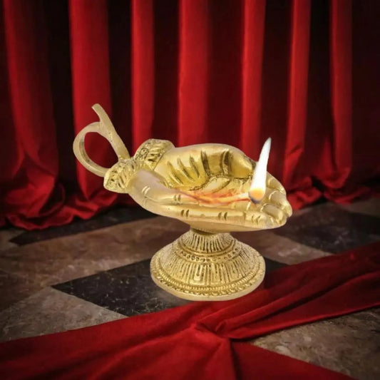 Hand Shape Oil Lamp/Diya