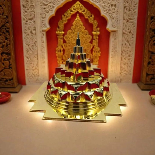 Gold Plated Maha Meru Shree Yantra