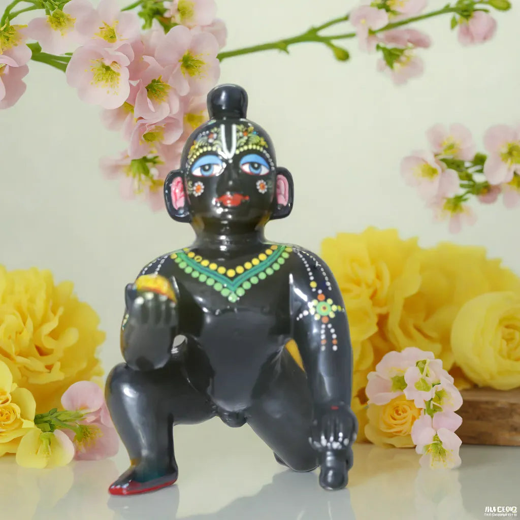 4" Laddoo Gopala In Brass | Handmade | Made In India